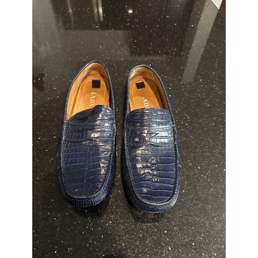 PRADA Authentic Leather Loafers 11 Men’s